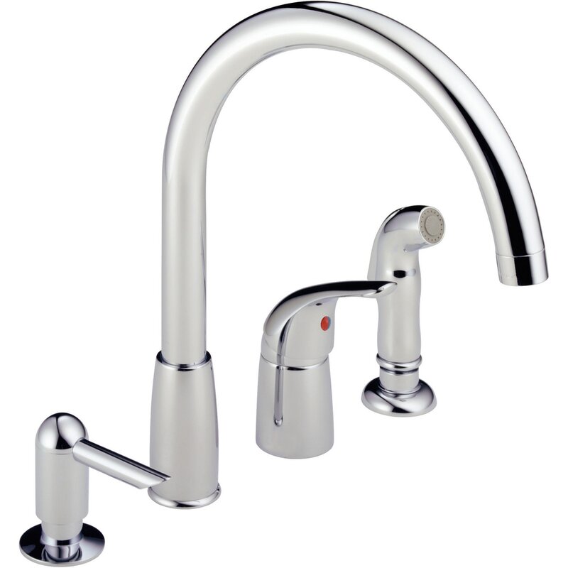 Delta Waterfall Single Handle Kitchen Faucet & Reviews Wayfair